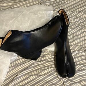 Black Genuine Leather Tabis Chic Women’s Ankle Boots 3 cm heel